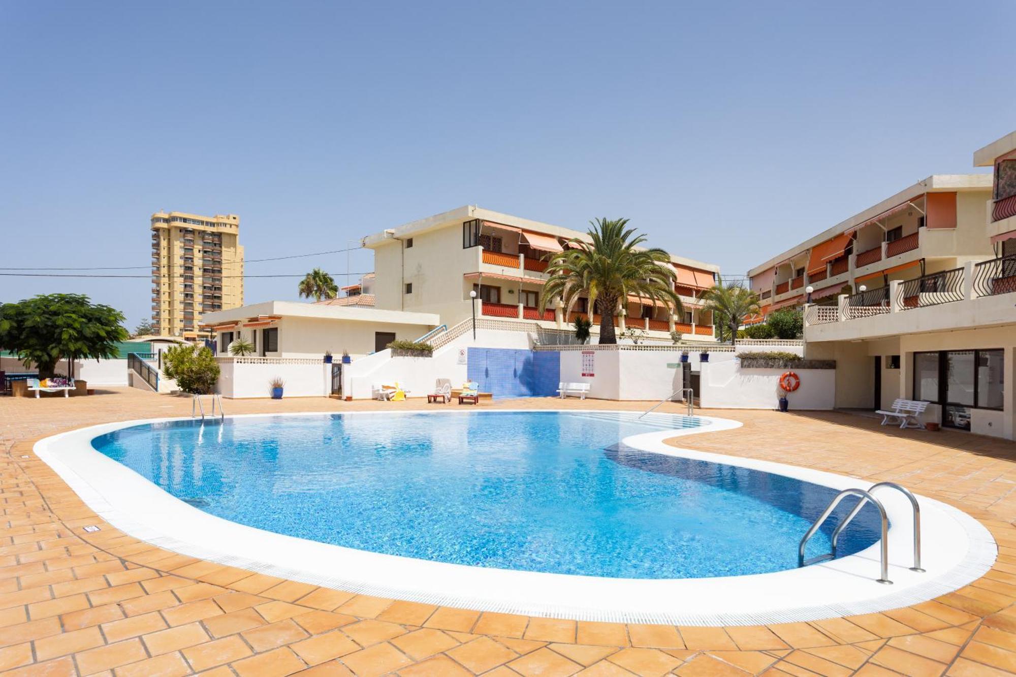Frontline Playa Las Vistas With Pool, Parking, Sea Los Cristianos  Kültér fotó